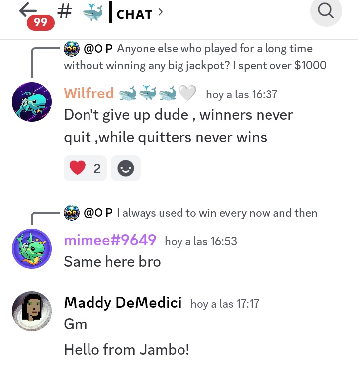 I’ve just joined the Whale Community on Discord! Earn rewards from Whale and more Jambo partners at play.google.com/store/apps/det… @whalegames_en @jambotechnology #sometimeslosealwayswin