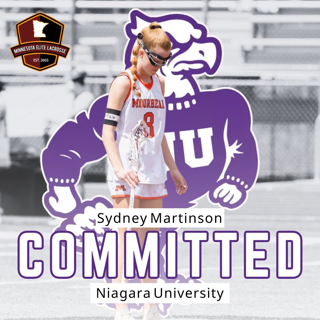 MN Elite Girls (@mnelitelaxgirls) on Twitter photo 🚨🚨We are so proud of Sydney Martinson (MN Elite 2025/Moorhead High School) for committing to Niagara University! 💜 <a href="/NiagaraWLAX/">Niagara Women's Lax</a> 🚨🚨We are so proud of Sydney Martinson (MN Elite 2025/Moorhead High School) for committing to Niagara University! 💜 <a href="/NiagaraWLAX/">Niagara Women's Lax</a>
