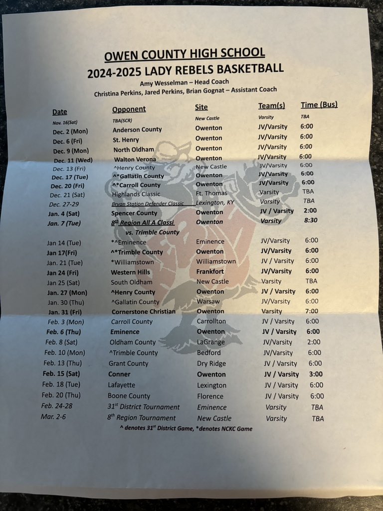 2024-2025 schedule is out! 
#lastyearbestyear