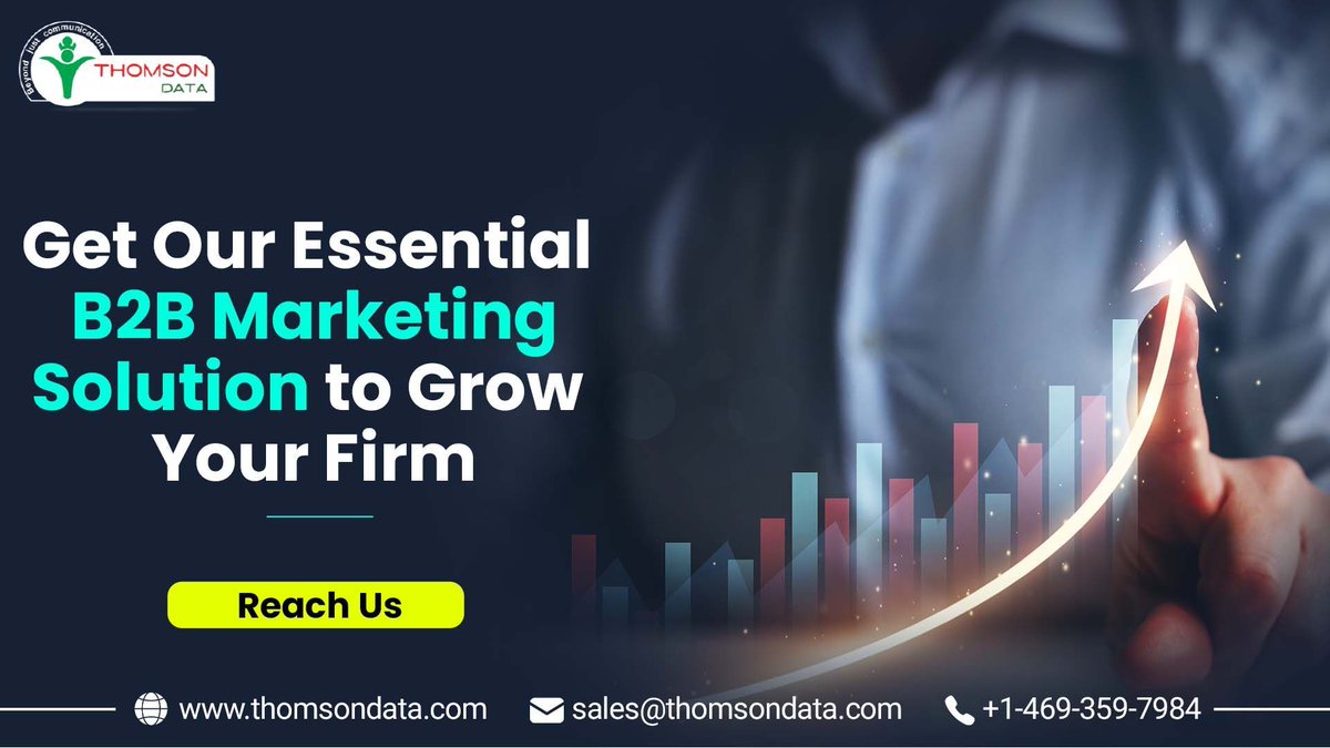 thomsondata's tweet image. Our data is used all around the world, helping sales and marketing teams drive a predictable pipeline
Get our List Today! thomsondata.com
#technology #b2bdata #b2bemaillist #marketing #business #ROI #emailcampaigns #thomsondata #marketingsolution