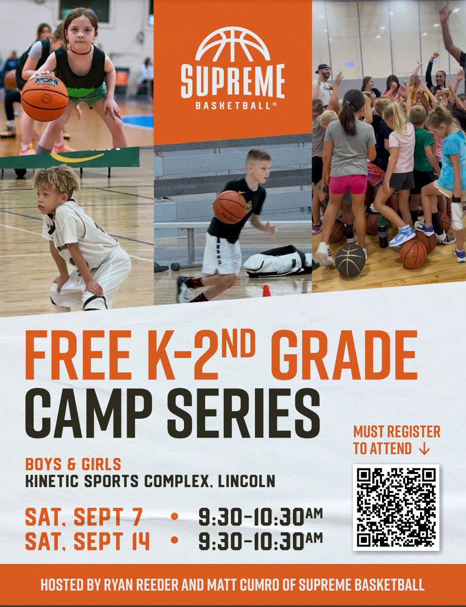 Supreme_Bball's tweet photo. Hey Parents! Check out this FREE skills camp hosted by Matt Cumro and Ryan Reeder, two highly experienced coaches. Catch a glimpse of how our practices run, and play in our K-2nd grade 3 on 3 Winter League after the New Year. Registration is FREE. https://t.co/b642og2yKR https://t.co/Jm4YtjO1yF