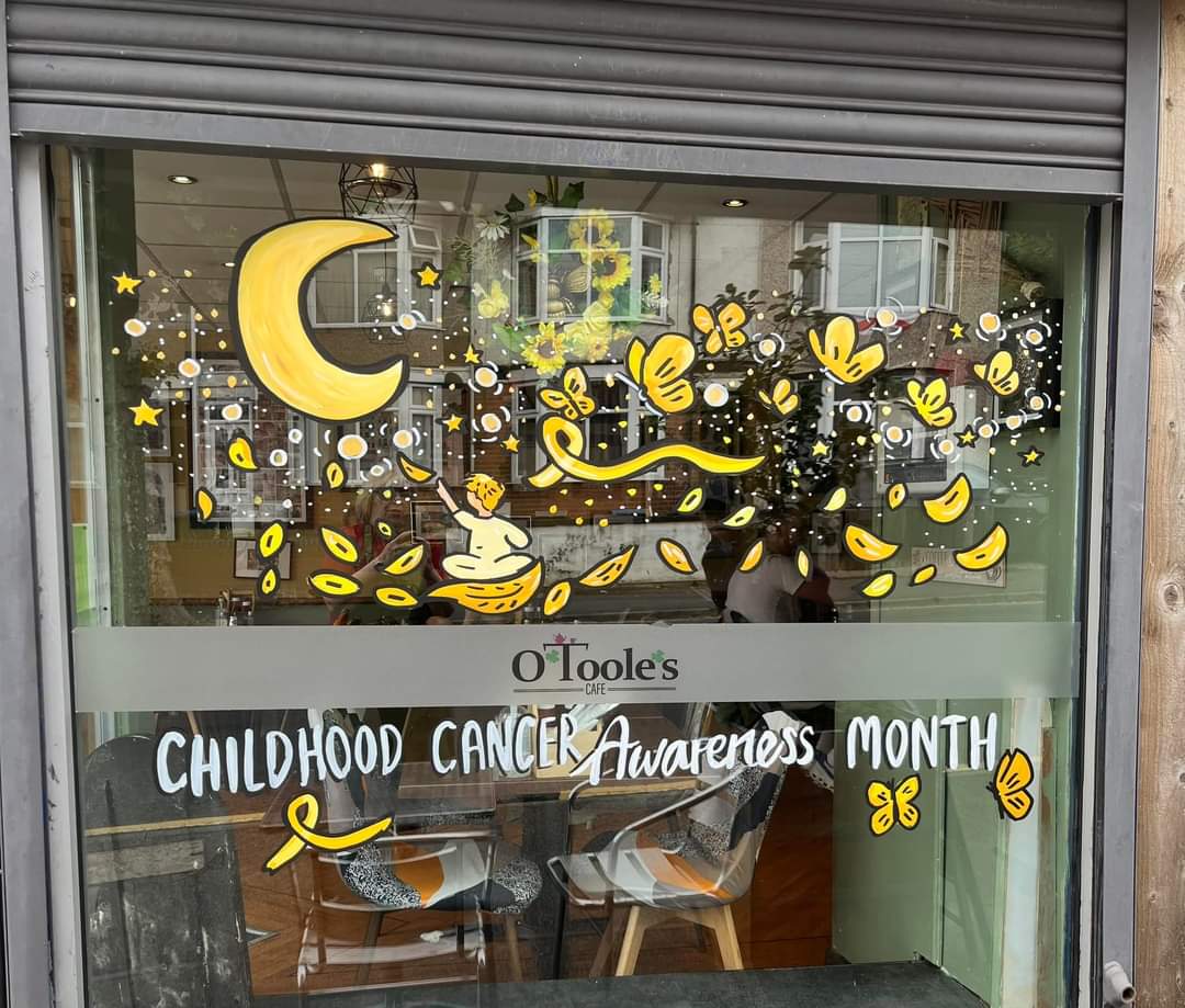 O'Tooles Cafe on Earlsdon Avenue North (window 1) is beautiful. 

We can also recommend their breakfasts, coffee and cakes. Seriously good. 

Artist: <a href="/katieoart/">katie o</a> #CCAM /3