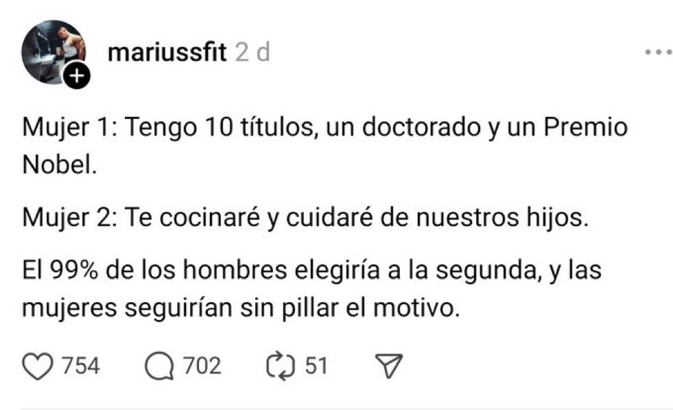 laraveidt's tweet photo. las mujeres elegirían a un hombre o una pareja que COMPARTIERA las tareas domésticas y el cuidado de los hijos, la mayoría de divorcios los solicitan las mujeres y los hombres siguen sin pillar el motivo https://t.co/MyDiWZwdLa