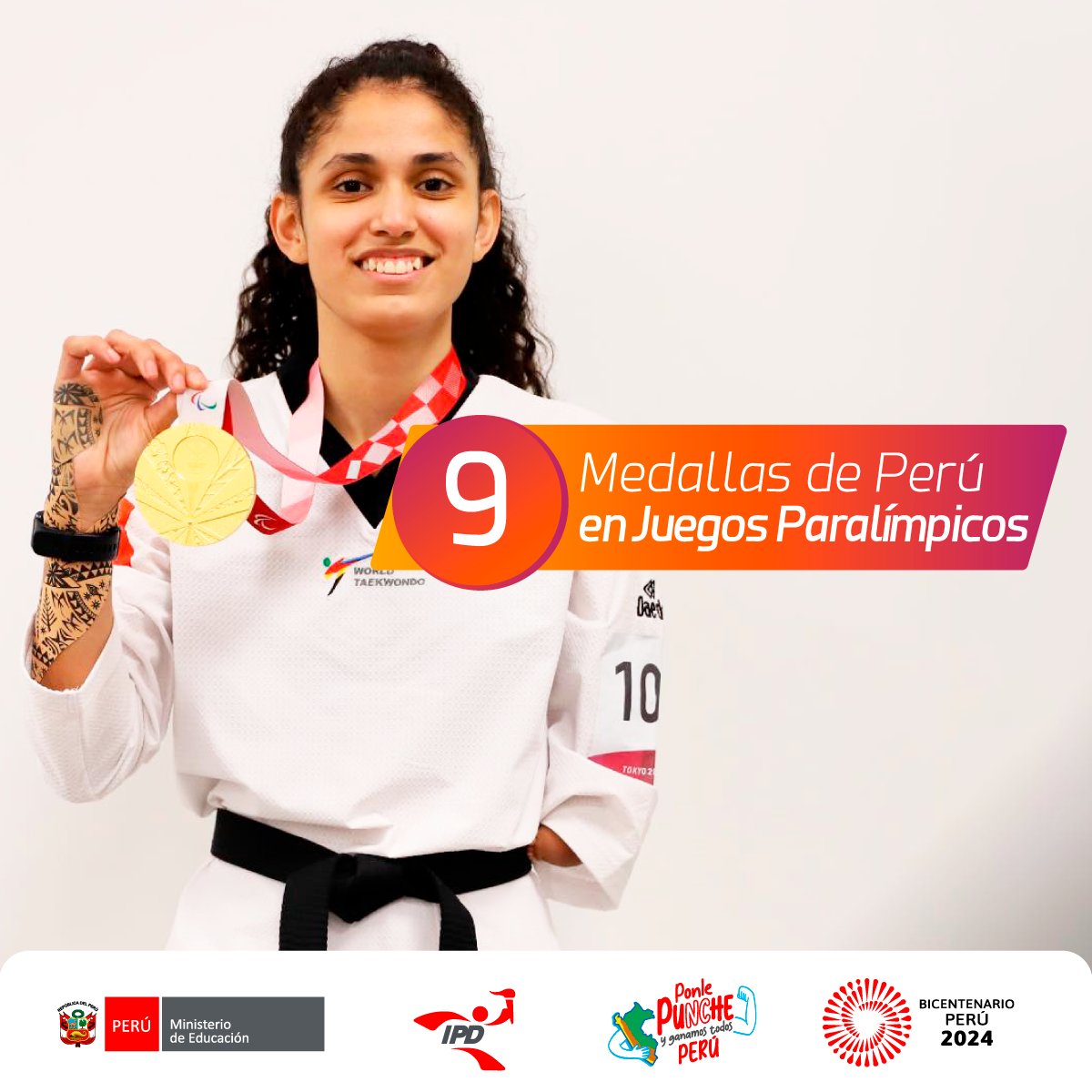 🤩🇵🇪 ¡Medallas paralímpicas peruanas! 

Recordamos las 9️⃣ preseas que tiene Perú en la historia de los Juegos Paralímpicos y a los peruanos que las conquistaron. ❤️

¡Vamos por más medallas en París 2024! 🥇🥈🥉

#EstamosEnParis2024 #ipd #paradeporte #peru #paris2024