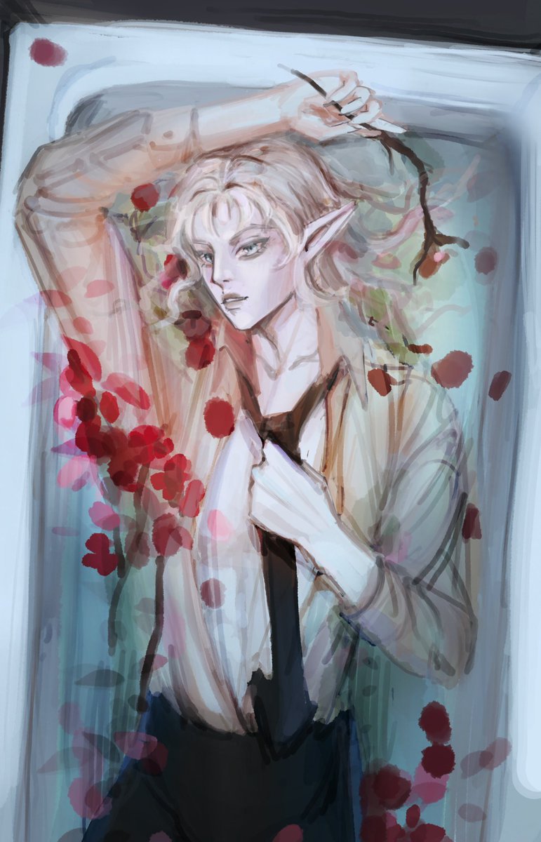 Guys, I apologize for the silence! 😭
I've been on a little trip and I'm finally back home!

I bring you a sweet sketch I made to order🌸

#artmoots