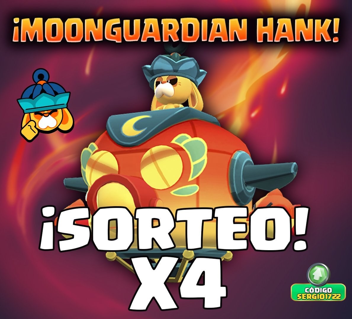 Sergio1722 (@sergio1722c) on Twitter photo 🎁SORTEO x4 SKINS MOONGUARDIAN HANK + Pin
⭐Requisitos:
✅SEGUIRME en <a href="/Sergio1722c/">Sergio1722</a>
✅ Dar RETWEET 🔁 y LIKE ♥️
✅ Etiqueta a un amigo ✏
⛔El sorteo termina el 12 de Septiembre⛔
🍀Suerte a todos🍀
#MoonGuardianHankGiveaway 🎁SORTEO x4 SKINS MOONGUARDIAN HANK + Pin
⭐Requisitos:
✅SEGUIRME en <a href="/Sergio1722c/">Sergio1722</a>
✅ Dar RETWEET 🔁 y LIKE ♥️
✅ Etiqueta a un amigo ✏
⛔El sorteo termina el 12 de Septiembre⛔
🍀Suerte a todos🍀
#MoonGuardianHankGiveaway