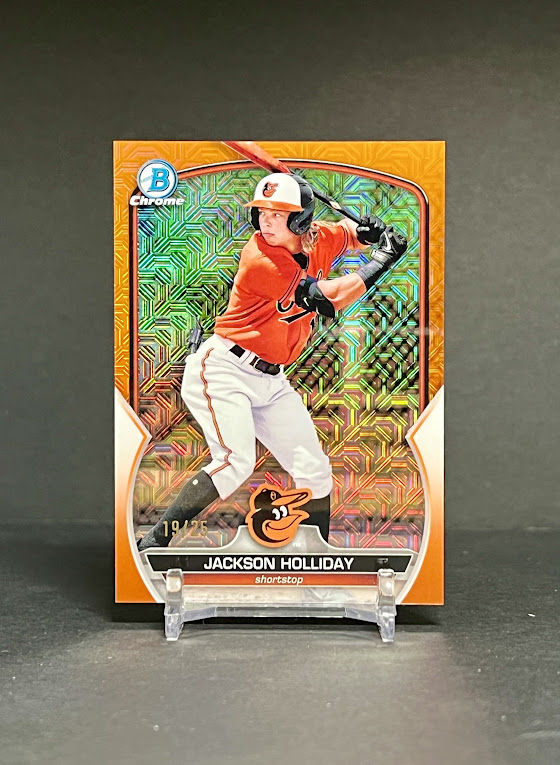 DigitalGiunta's tweet photo. 2023 Bowman Chrome Jackson Holliday Orange Mega Box Mojo /25

$140

Beating last comp even though I shouldn't

*See pinned tweet for shipping, etc
Stack min $10
#WBC #GiuntaStack https://t.co/2pWNaTZdYV