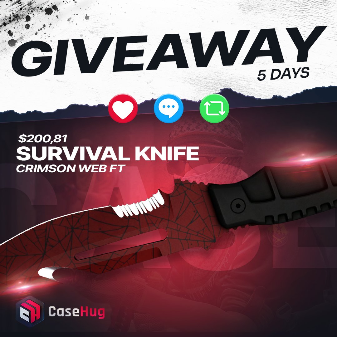 CSGOhistories's tweet image. ❤️200$ KNIFE GIVEAWAY ❤️
 
 ⬇️ How to enter : 

🔹️Follow @casehugcom &amp;amp; @CSGOhistories
🔹️ Like &amp;amp; RT
🔹Tag a friend 
 
1 Winner 🏆 Ends in 5 days! ⏰

#cs2 #cs2skins