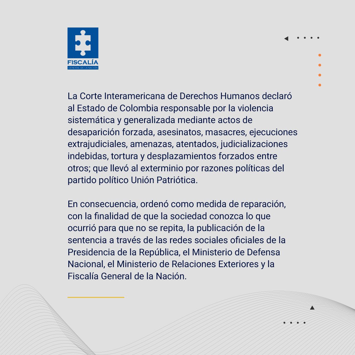 Fiscalía Colombia tweet media