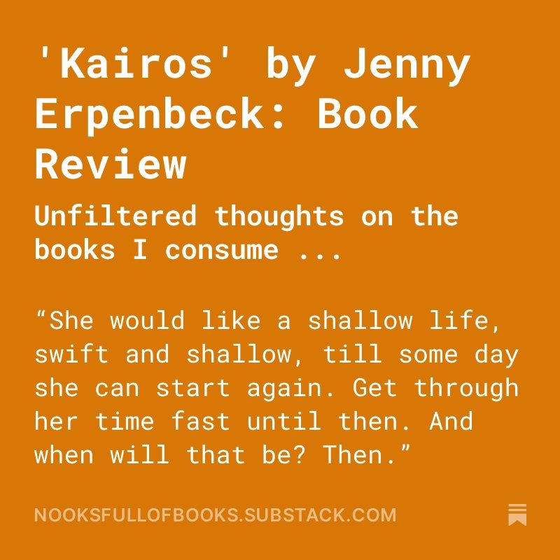 My first #bookreview is published on #Substack. 

Check it out at: nooksfullofbooks.substack.com/p/kairos-by-je…