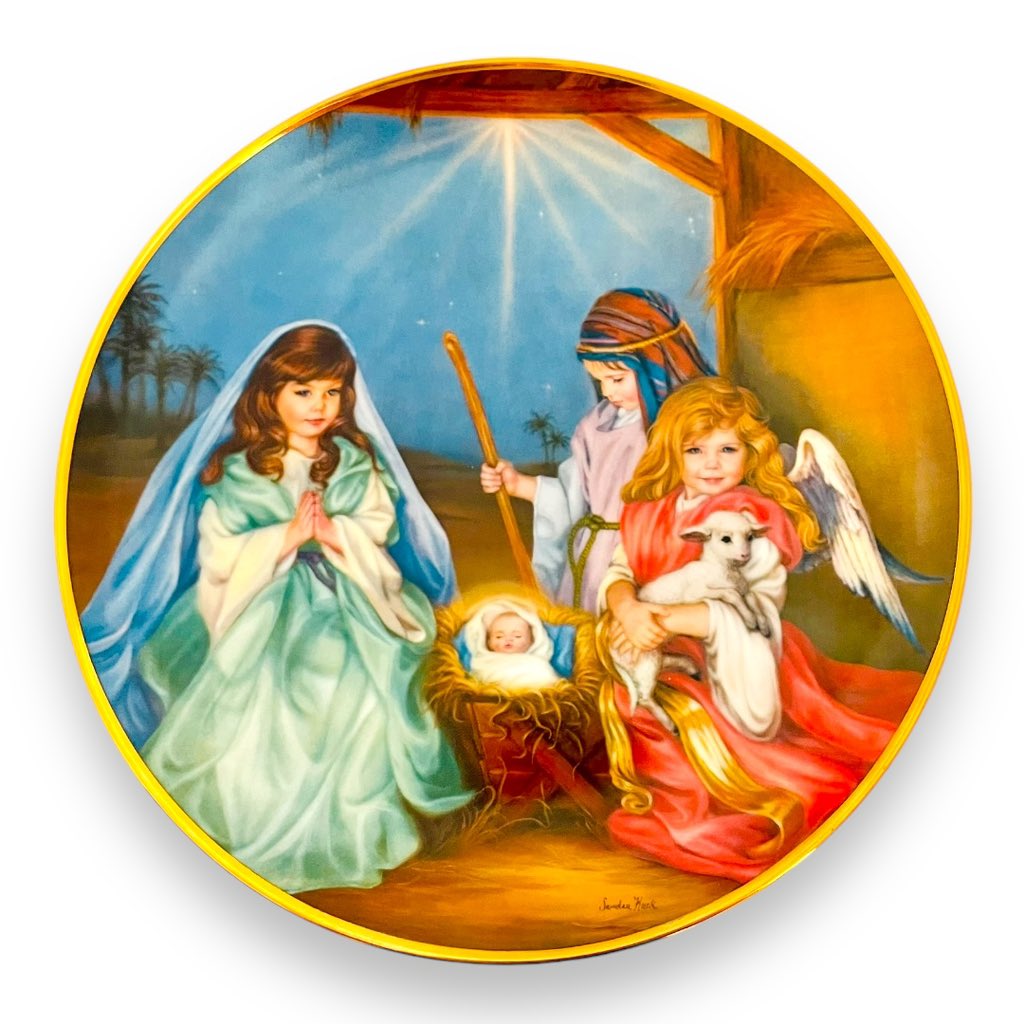 trinketssd's tweet photo. Check out Silent Night Collectors Plate by Sandra Kuck Children’s Christmas Pageant Plate https://t.co/pamFe4XWQU #eBay via @eBay #CollectiblePlates #PlateCollector #VintagePlates #RarePlates #DecorativePlates #AntiquePlates #PlateCollections https://t.co/3SZZBYd4PY