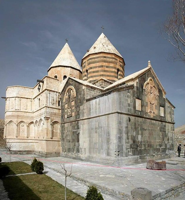histogram's tweet image. Monastery of Saint Thaddeus in Iran :  The ancient Monastery of Saint Thaddeus, also known as Kara Kilise (“Black Church”), stands in West Azerbaijan Province, Iran.