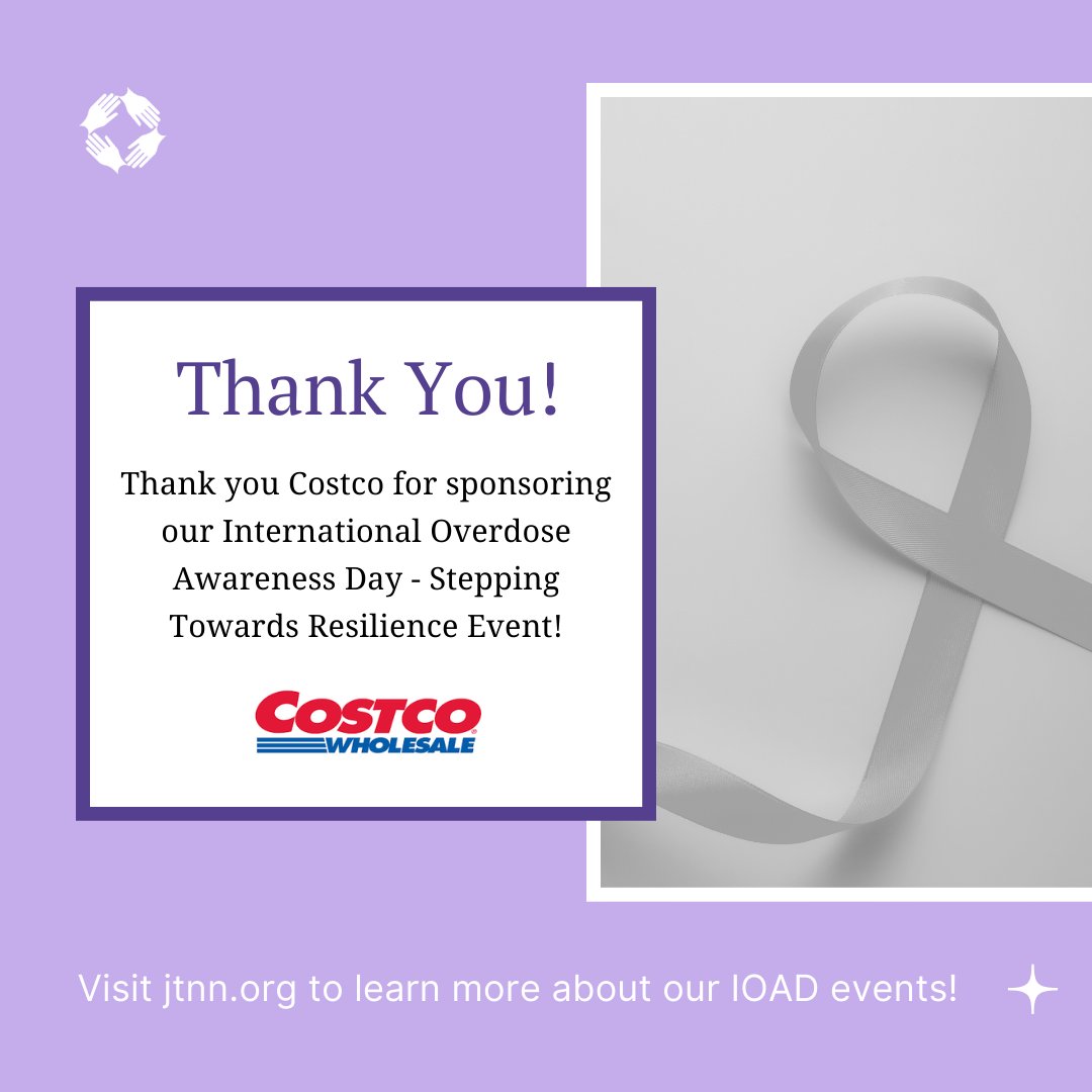 jointogetherNV's tweet photo. Thank you to Costco for sponsoring our International Overdose Awareness Day - Stepping Towards Resilience Remembrance Walk! π
Event Details:
π
August 29th
π 5:00pm - 7:30pm
π Sparks Marina - 300 Howard Dr, Sparks, NV 89434
#ThankYou #IOAD2024 #RemembranceWalk #Costco #IOAD https://t.co/5l36n7OYCr