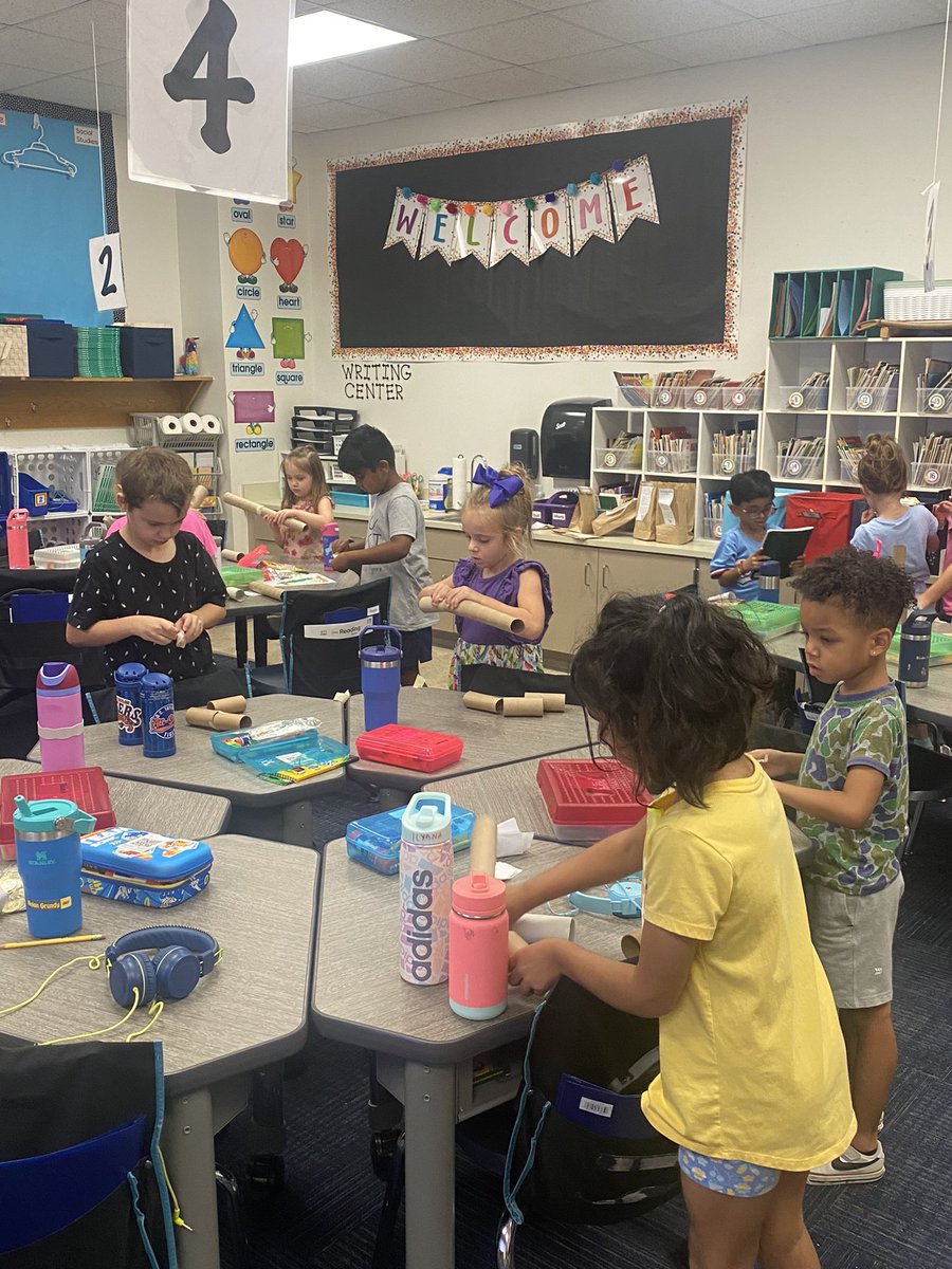 My tigers are so excited to be doing a hands on investigation in Science! How can we get a marble from one side of our track to the other? We are building tracks to find out! #oct4u