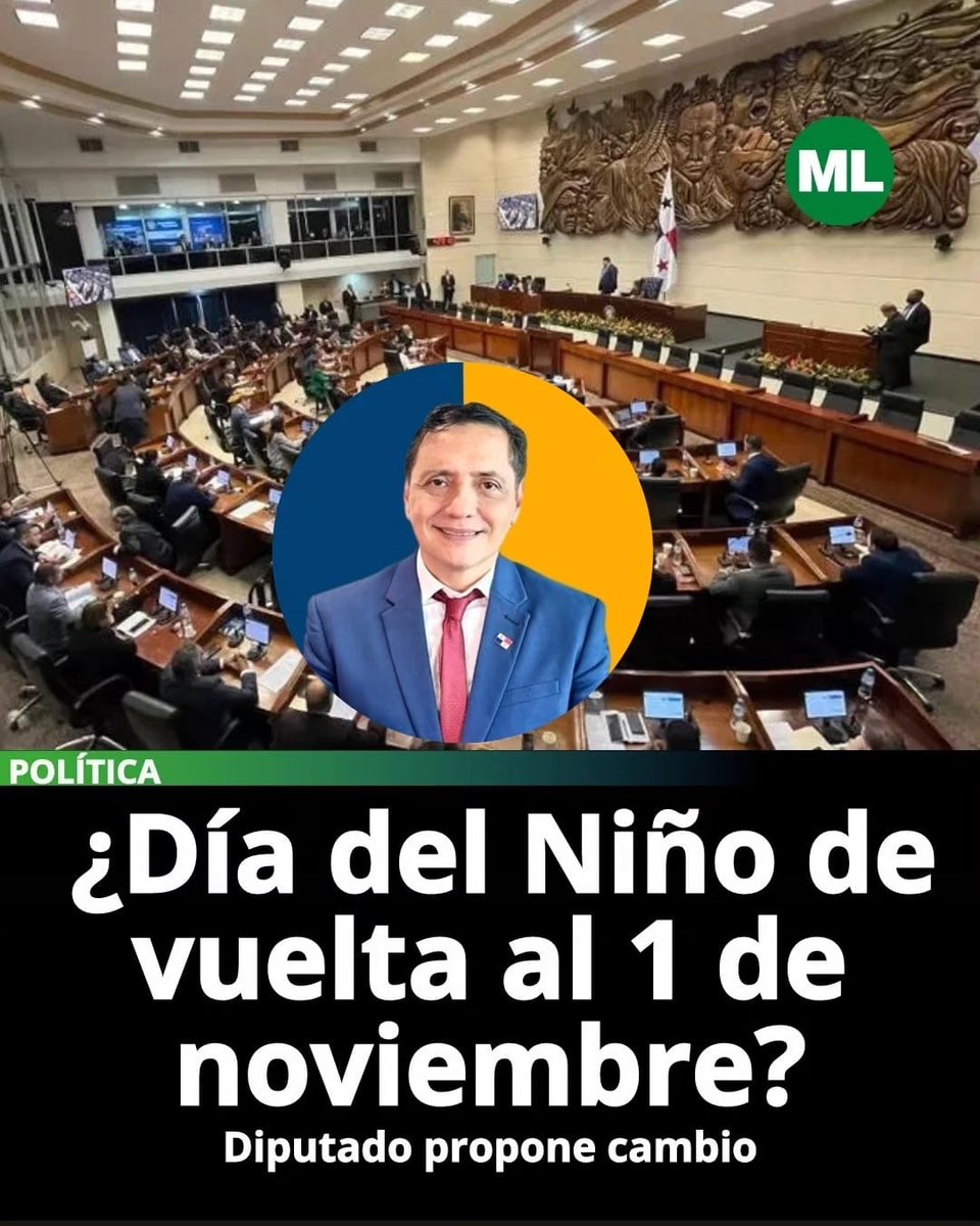 MetroLibrePTY's tweet photo. El diputado @ManuelChengPe presentó un anteproyecto para devolver la celebración del Día del Niño al 1 de noviembre.
#MetroLibre https://t.co/aZSyIcZerk