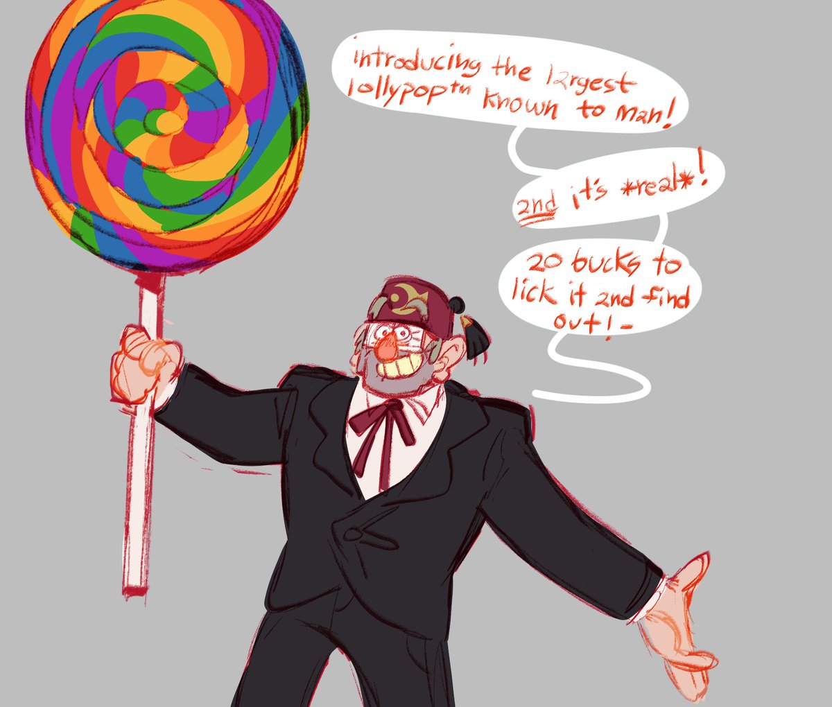 time_woods's tweet photo. someone wantedme to draw stan with an even bigger lollypop https://t.co/8EGzgnNDSS