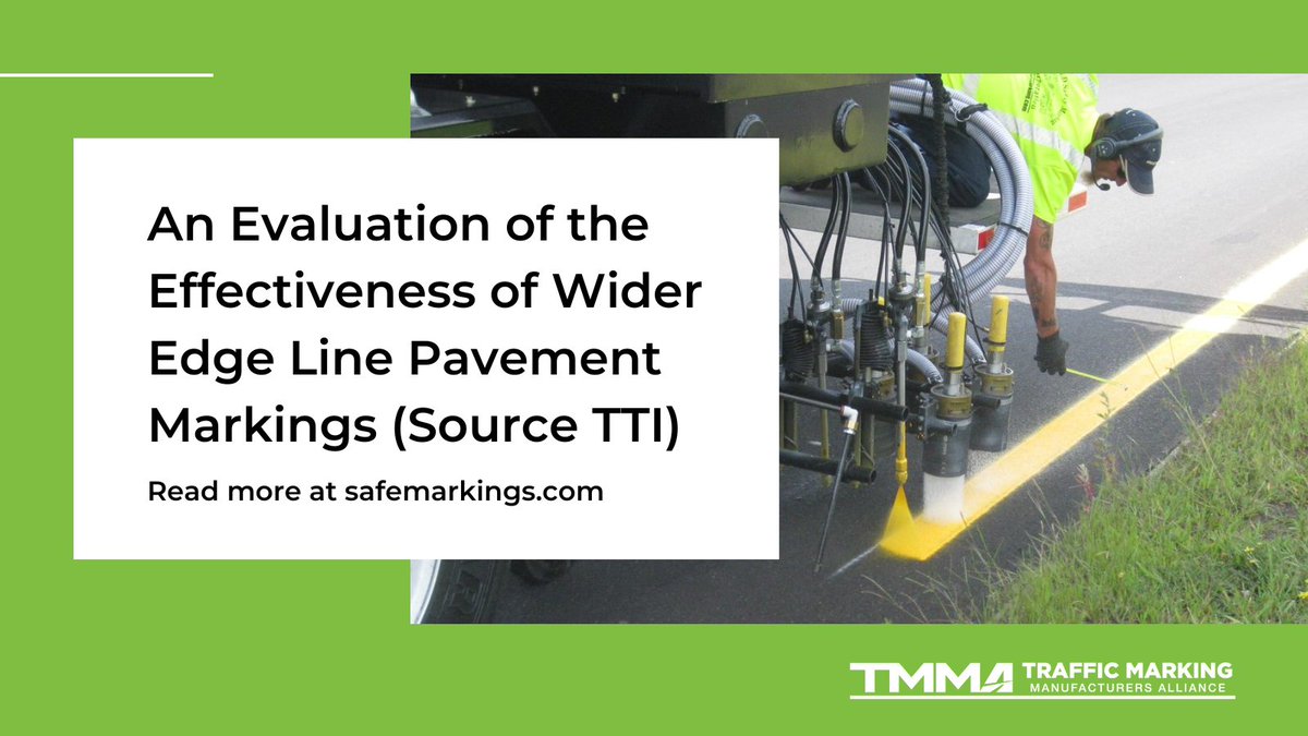 TMMAComms's tweet photo. Six-inch wide pavement markings significantly improve #roadwaysafety by reducing accidents and enhancing visibility, according to a TTI study. Learn more about these innovative solutions: https://t.co/QfiPbKTyGx https://t.co/WKTA6PgnHt