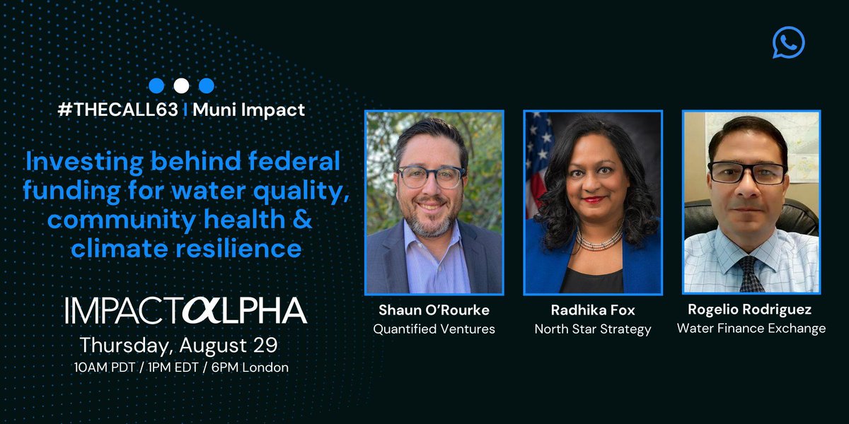 ☎️ Last chance to RSVP for our next Agents of Impact call, Thursday, August 29, 10a PT/1p ET/6p London. 

#muniimpact

hubs.ly/Q02MQh9G0