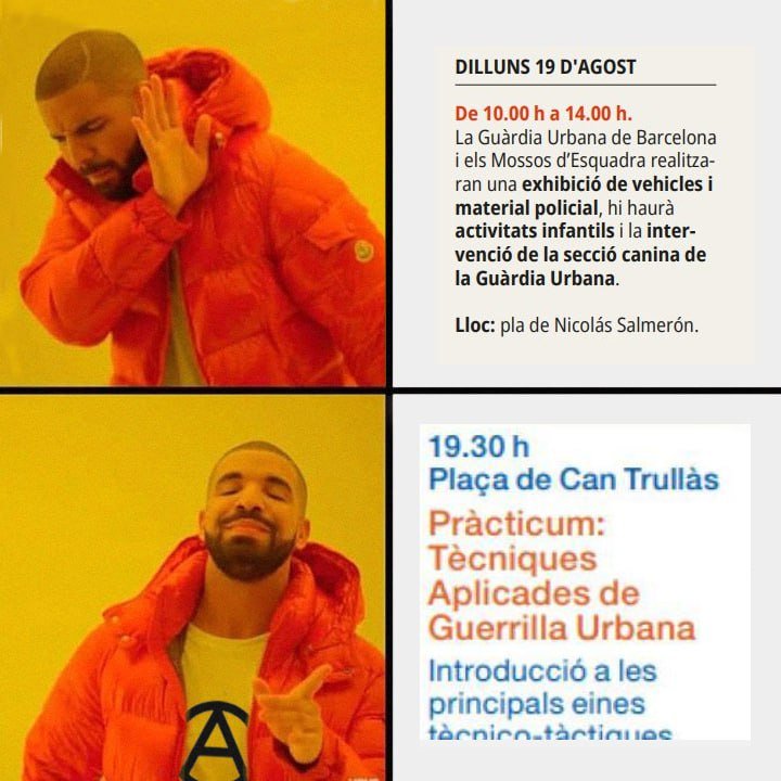 Festa Major de Gràcia 👎
vs
Festa Major de Granollers 👍

#ACAB