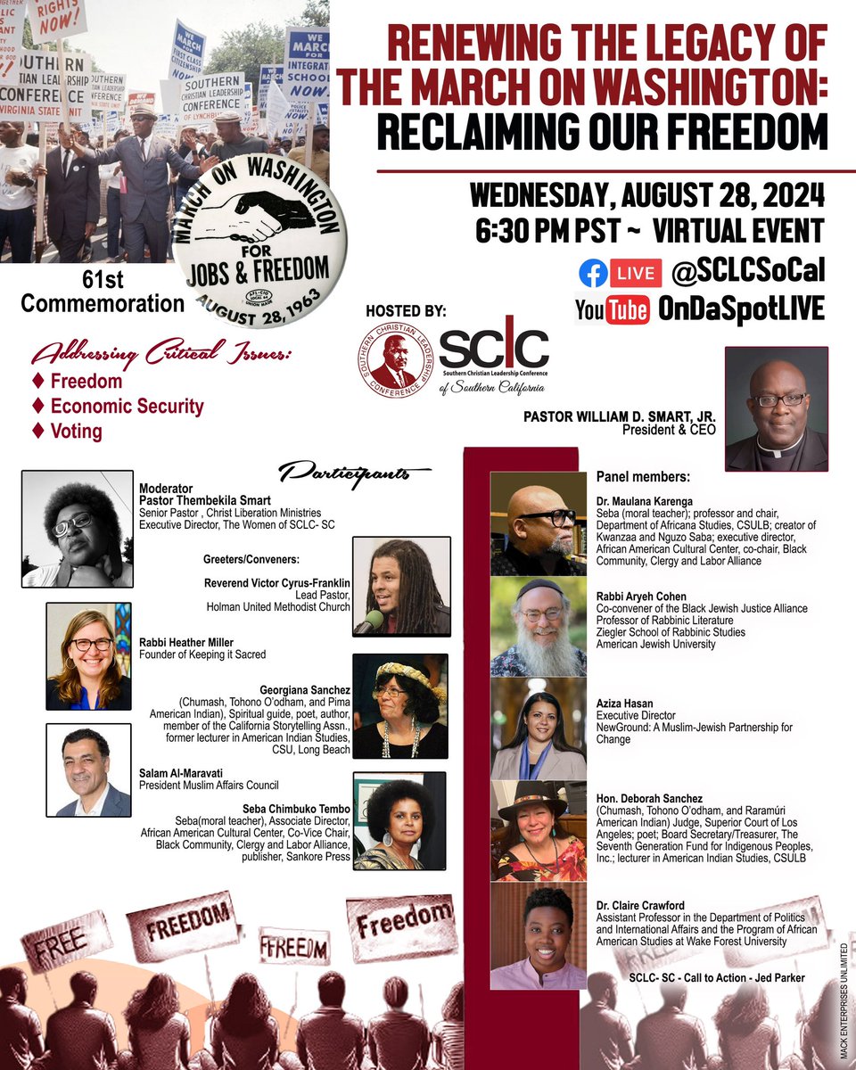 sclcsocal's tweet image. The second program of our Commemoration is tonight
