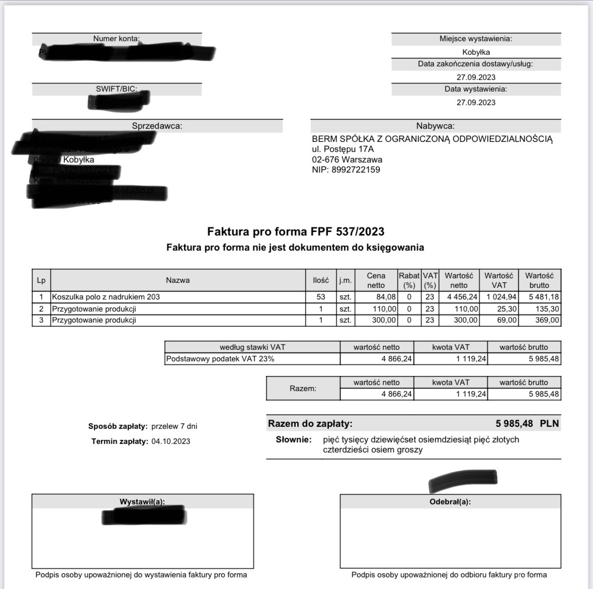 MichalSzczerba's tweet photo. Kampanijne koszulki dla Sasina wyprodukowane w Kobyłce, ale dlaczego płatnikiem była firma #BERM, a nie Komitet Wyborczy? 53 koszulki #SasinTeam za 5,8 tys. pięknie sie prezentowały, ale dlaczego finansowała je spółka skarbu państwa #KGHM przez swojego kontrahenta? @PanstwKomWyb https://t.co/f0bhLorHw0
