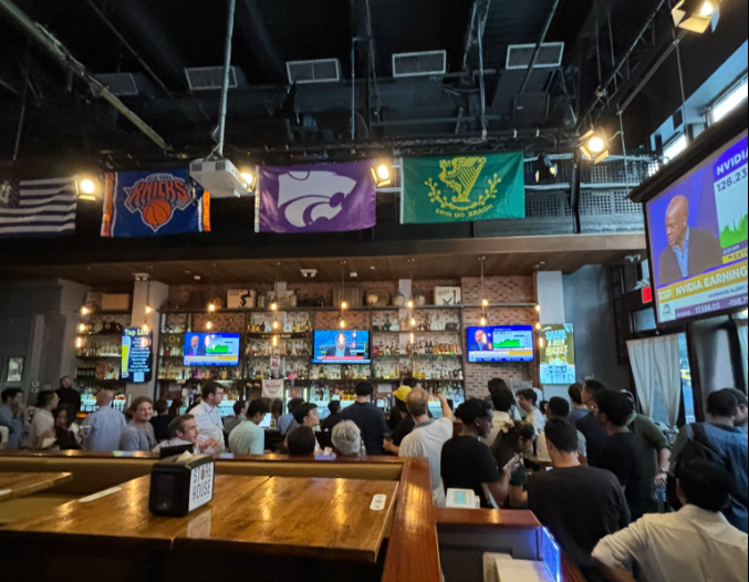 Nvidia, $NVDA, is now the first stock to have an in-person watch party for earnings results.