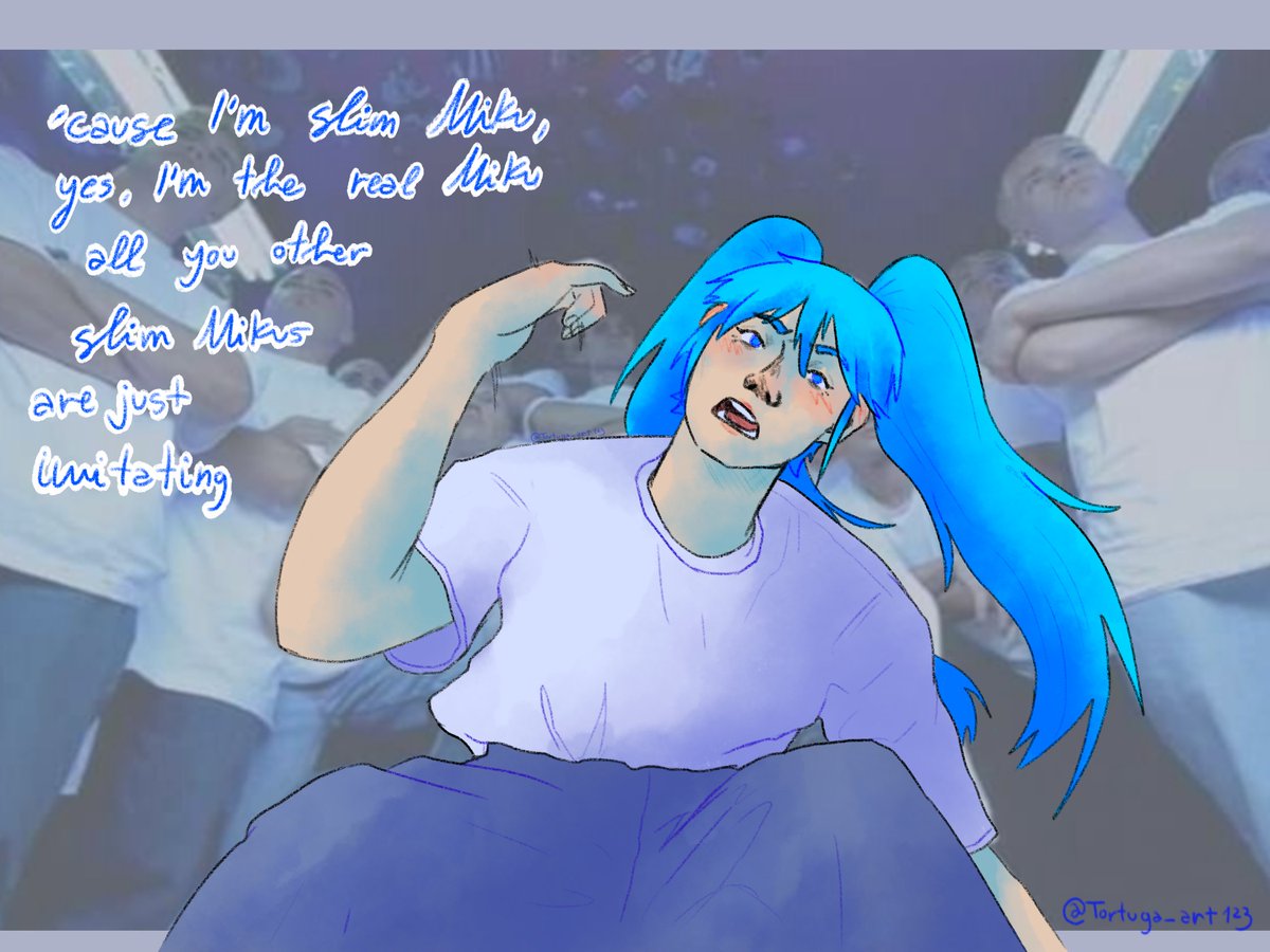 Tortuga_art123's tweet image. THE REAL SLIM MIKU!
