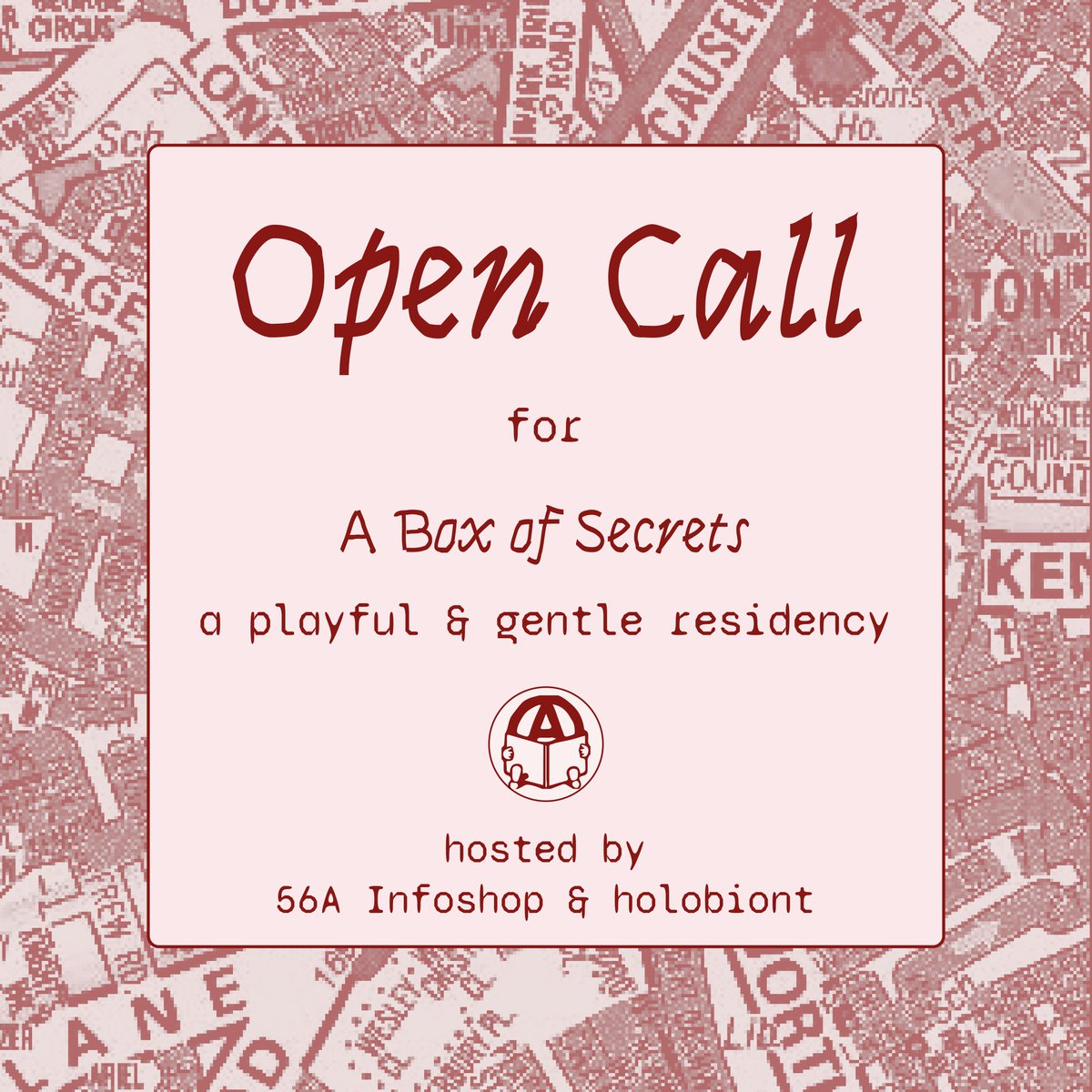 It's on! Box of Secrets @ 56@ Infoshop OPEN CALL

We're looking for 5 or 6 artists or suchlike to join us for an quite informal and madcap possibly collective residency in our archive 

Sept to Dec 2024 with us &amp; holobiont collective:

instagram.com/p/C_OCRmsIub-/…