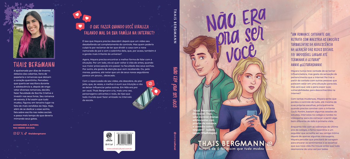 thaisbergmann's tweet image. Precisava compartilhar com vocês como a capa completa de “Não era pra ser você” tá LINDA!!! Achei que ficou a cara do livro, tô apaixonada por cada detalhe 🥺

E o livro tá com 11% de desconto, então é a hora de aproveitar!!!

amzn.to/3AIB0Zg