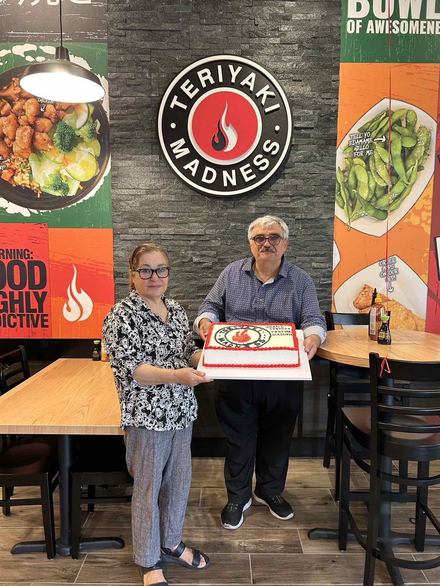 Last week, 3 new TMAD locations opened their doors. Congratulations to our hard-working franchisees!

-Ti &amp; Noi Dyphibane - Saratoga Springs, Utah
-Varun Patel &amp; Sagar Koirala - Nashua, New Hampshire
-Shahla &amp; Nivad Navid - Pleasanton, California

franchise.teriyakimadness.com/franchise-trai…