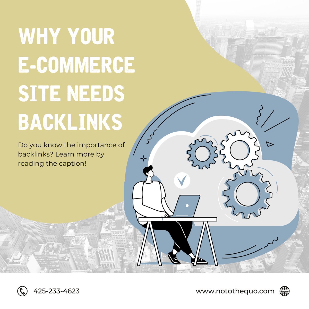 Backlinking is crucial for SEO. It boosts search rankings, drives organic traffic, and builds trust. Quality backlinks signal credibility, helping you reach more customers and increase sales. Contact N2Q for SEO services! notothequo.com #SEO #backlinks #ecommerce