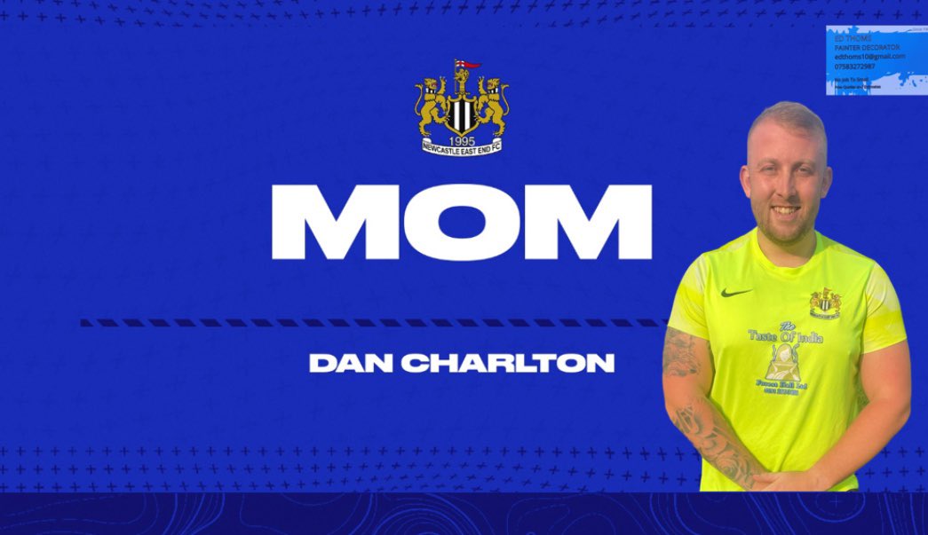 Newcastle East End Seniors (@neesfc) on Twitter photo ๐ตMAN OF THE MATCH๐ต
Tonightโs man of the match is <a href="/Danjcharlton23/">Dan charlton</a>
Quality again from the big fella with some unbelievable saves
Well done Charla ๐ช ๐ตMAN OF THE MATCH๐ต
Tonightโs man of the match is <a href="/Danjcharlton23/">Dan charlton</a>
Quality again from the big fella with some unbelievable saves
Well done Charla ๐ช