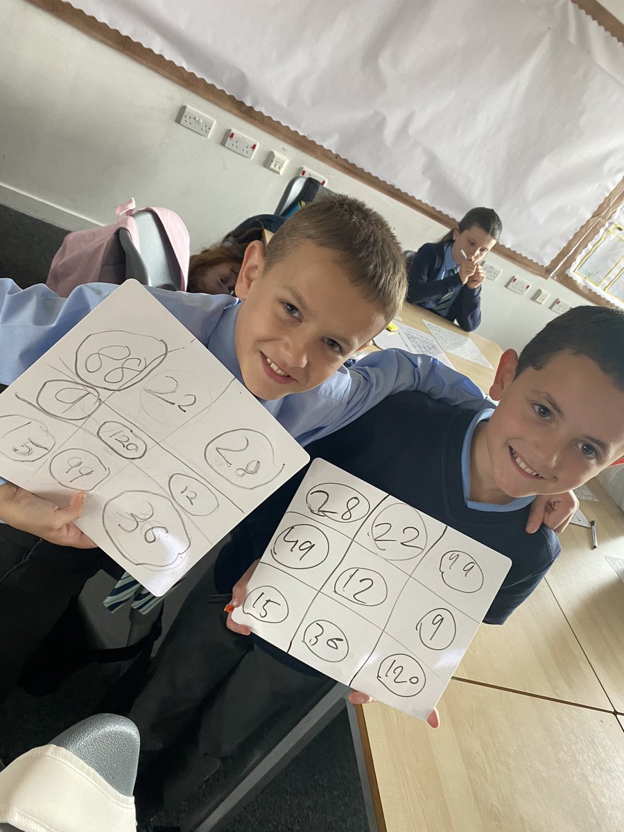 MrsHarveyStPat's tweet image. ✖️Bingo Time✖️🙌 😉 #timestables #mathsinaction @StPatricksPS15