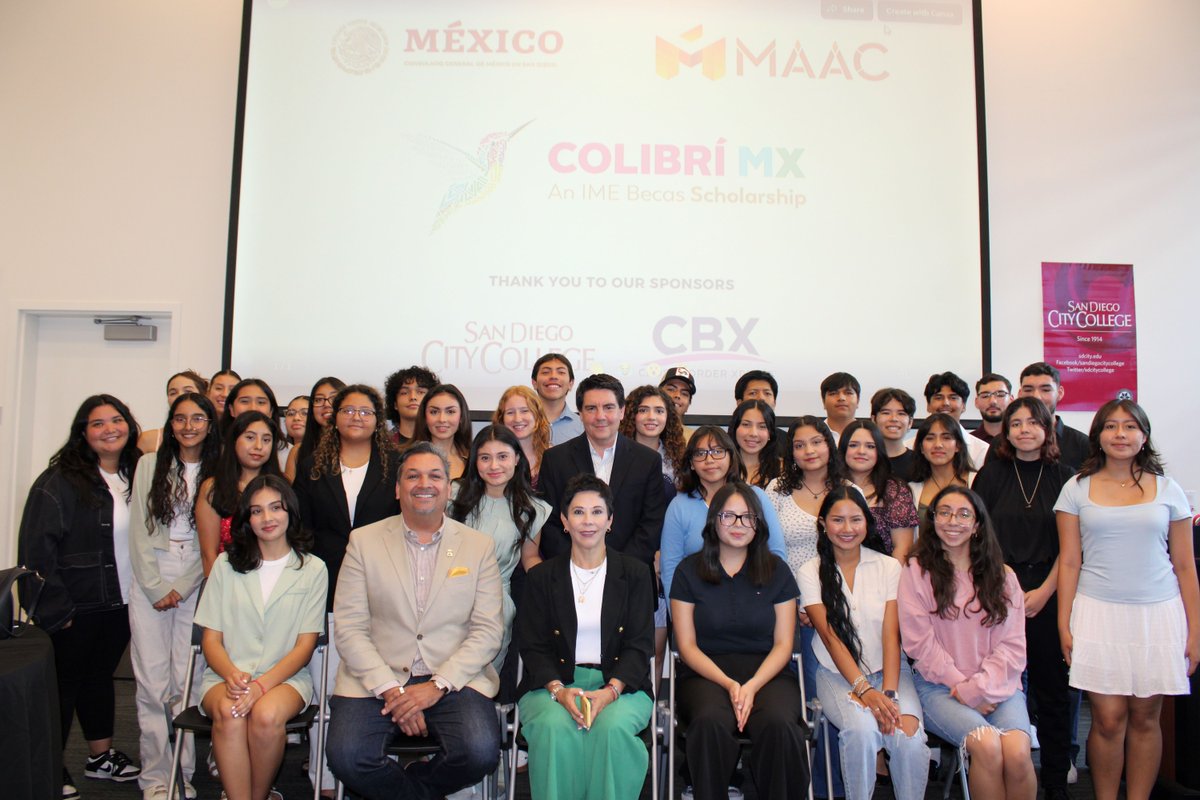 colibrimx1's tweet photo. 🎉 MAAC and the @ConsulMexSdi are proud to announce that we've awarded $90,000 in scholarships to 63 students through the Colibrí MX Scholarship! Want to support your community? Visit https://t.co/s35mrj39sS to donate today. https://t.co/3It1Rvob8c