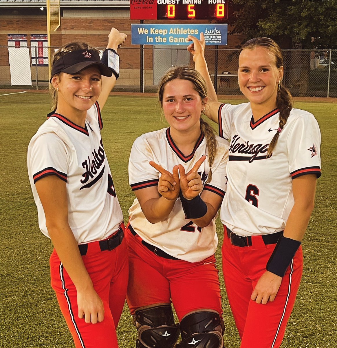 Step one to Operation Labor Day: ✅
Generals win 8-0 in 5 innings against Coahulla Creek. Brylee Pritchett, Ella Blansit, &amp; Bree Wilson had 2 hits a piece and 4 RBIs. Addie Edwards got the win in the circle with 5 K’s in 3 innings. Bailee Hollis got the save with 2 K’s  🥎❤️💙⭐️