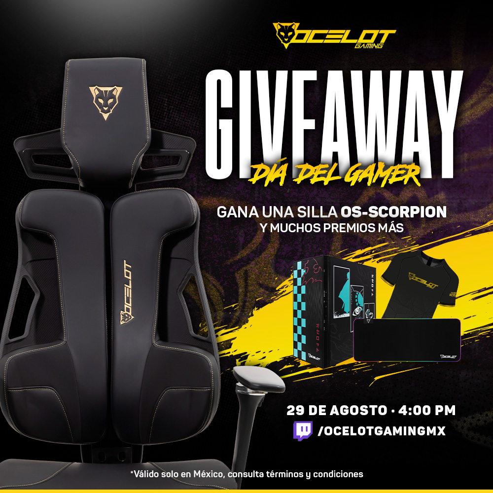¡Manada! Mañana es el día del gamer y queremos festejarlo con todos ustedes 🐱🎮
Simplemente lo que tienen que hacer es seguirnos en nuestra cuenta de twitch.tv/ocelotgamingmx, activar la campanita y estar en el stream a las 4:00 pm.

¡Nos vemos el día de mañana!  #KeepHunting