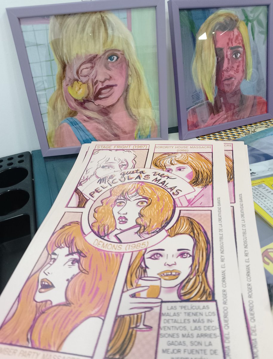 ComandanteA's tweet photo. Ando preparando prints y originales de puritito terror chafa para vender en @dolorlocal acá en #GDL
Este fin de semana
#preguntesincompromiso https://t.co/hcrygxcWvI