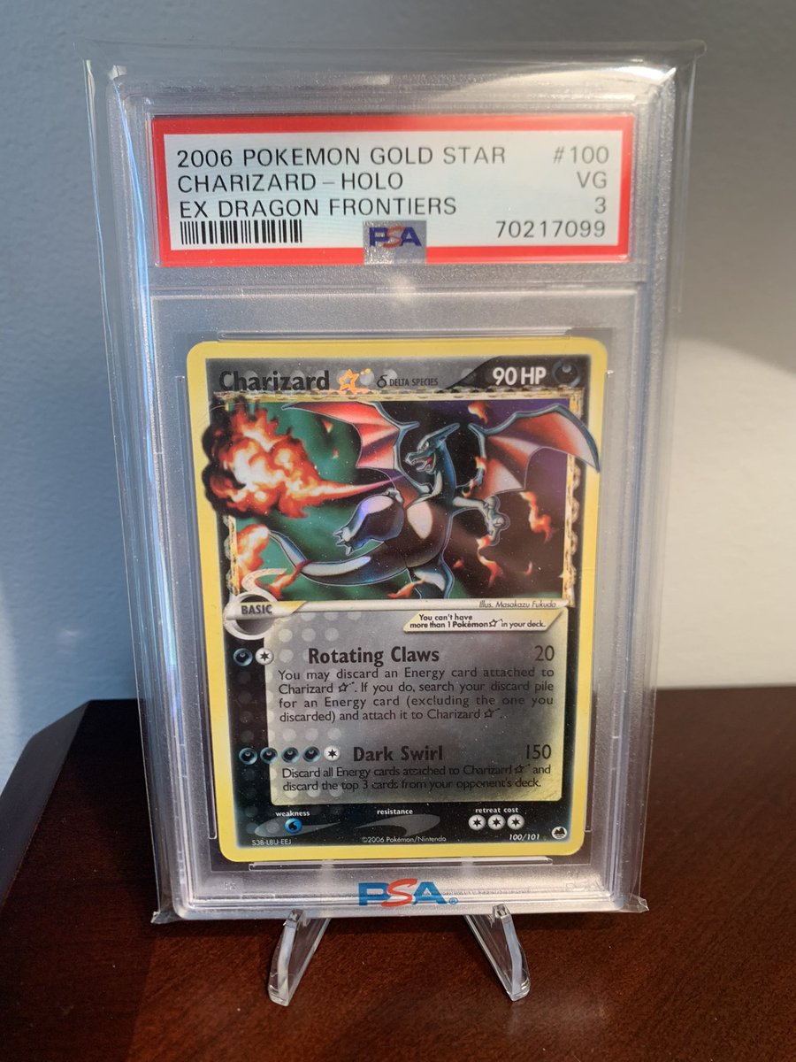 Blue Crab Collectibles (@baughsocard) on Twitter photo NEED GONE ASAP:
PSA 3 Gold-Star Charizard🔥
Asking $900 OBO. Venmo only.
RT’s very appreciated🙏🏻
<a href="/BUYSELLTRADETCG/">BUY/SELL/TRADE TCG</a> <a href="/CardboardBanger/">💥 Cardboard Bangerz 💥</a> <a href="/TattooedBST/">TattooedBST</a> <a href="/PokemonSlug/">PokeSlug</a> <a href="/THFpro_Cards/">♟️Chess Extraordinaire ♟️</a> <a href="/PokeTeeJay/">PokéTeeJay</a> <a href="/PokemonTCG/">Pokémon TCG</a> <a href="/TGNCards/">Tyler 🃏</a> <a href="/ArnoldMoger/">Arnold von Moger</a> NEED GONE ASAP:
PSA 3 Gold-Star Charizard🔥
Asking $900 OBO. Venmo only.
RT’s very appreciated🙏🏻
<a href="/BUYSELLTRADETCG/">BUY/SELL/TRADE TCG</a> <a href="/CardboardBanger/">💥 Cardboard Bangerz 💥</a> <a href="/TattooedBST/">TattooedBST</a> <a href="/PokemonSlug/">PokeSlug</a> <a href="/THFpro_Cards/">♟️Chess Extraordinaire ♟️</a> <a href="/PokeTeeJay/">PokéTeeJay</a> <a href="/PokemonTCG/">Pokémon TCG</a> <a href="/TGNCards/">Tyler 🃏</a> <a href="/ArnoldMoger/">Arnold von Moger</a>