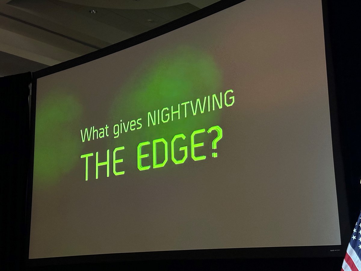 Nightwing_usa's tweet photo. Nightwing’s Chief Growth Officer, Tom Richey, had the honor of introducing the closing keynote at this year’s Intelligence and National Security Summit.
#TeamNightwing encourages the sharing of ideas to confront the complex security challenges our country faces.
#IntelSummit24 https://t.co/Z0K220c5to