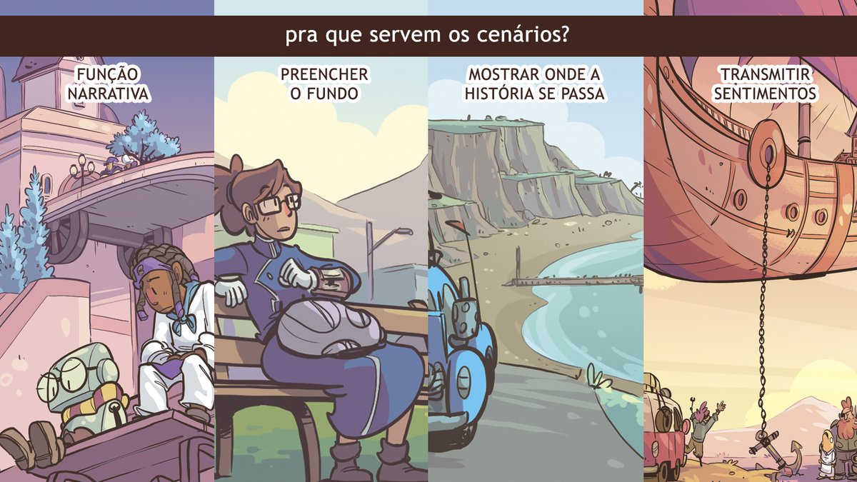 dei um workshop sobre cenários ONTEM e abri fazendo a pergunta "pra que servem os cenários?" e, pelas respostas desse tweet aí do Rapha dá pra ver que muita gente não faz ideia do que é cenário, quais as possibilidades e como se usa. bem loko hehe
