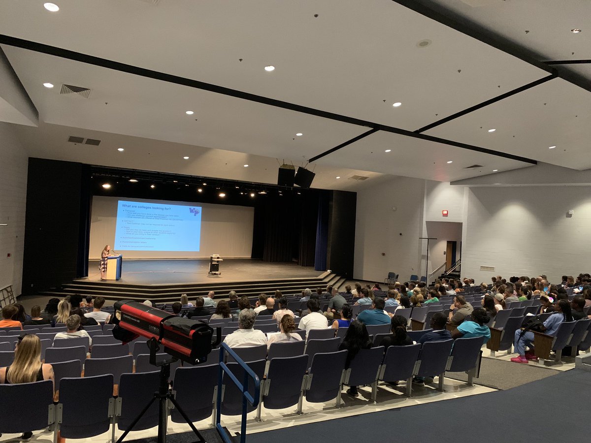 Great turn out for Class of 2025 Information Night! We are excited to support our seniors as they plan for life after West Po!  #WolverinePride