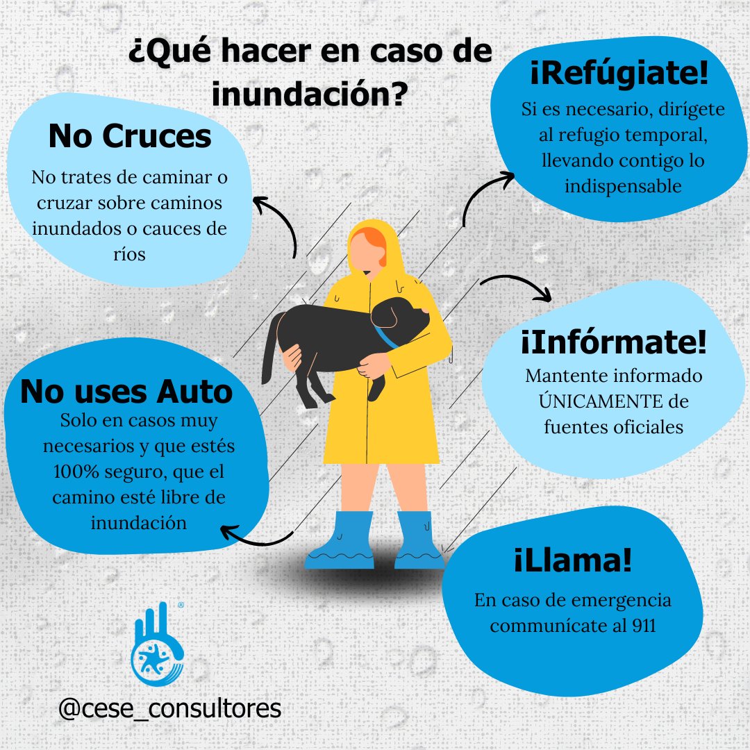ceseconsultores's tweet photo. Es temporada de lluvias ¡Mantente siempre informado! 🌧️
.
.
.
#lluvia #lluvias #clima #tormenta #inundaciones #laprevenciónesnuestrafuerza https://t.co/drA8dYUzmr