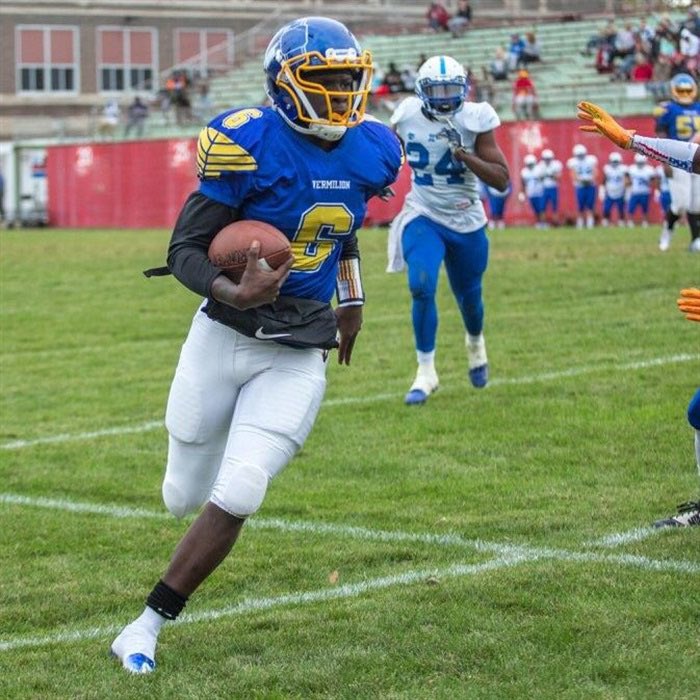 After a small talk with <a href="/coachbusby22/">Coach Busby</a>, I’d like to say I am truly blessed to receive an offer from Minnesota North college vermillion!💙💙 <a href="/johnson_three/">Tyree Johnson</a> <a href="/CoachGates_FB/">Jeremiaha Gates</a> <a href="/CoachWhitlock/">Coach Dustin Whitlock™</a> 
<a href="/Treyvenmathews/">Treyven matthews</a> <a href="/Dallas4Rich/">Dallas “DNICE” Richardson</a> <a href="/courtneyS__/">Courtney Singleton</a> <a href="/n_parrott478/">Nicholas Parrott</a> <a href="/H2_Recruiting/">Hasani (H2) | Football Recruiting</a>