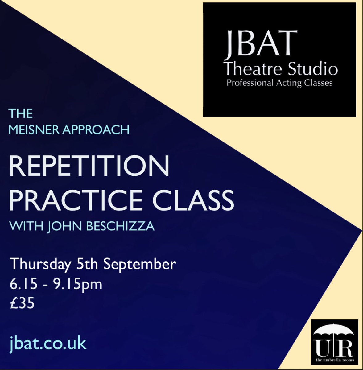 Develop your ability to actively listen, observe and respond instinctively and impulsively from moment to moment. Led by one of the UK’s most experienced acting teachers, you will gain a deep understanding of this elegant and highly effective approach to acting.