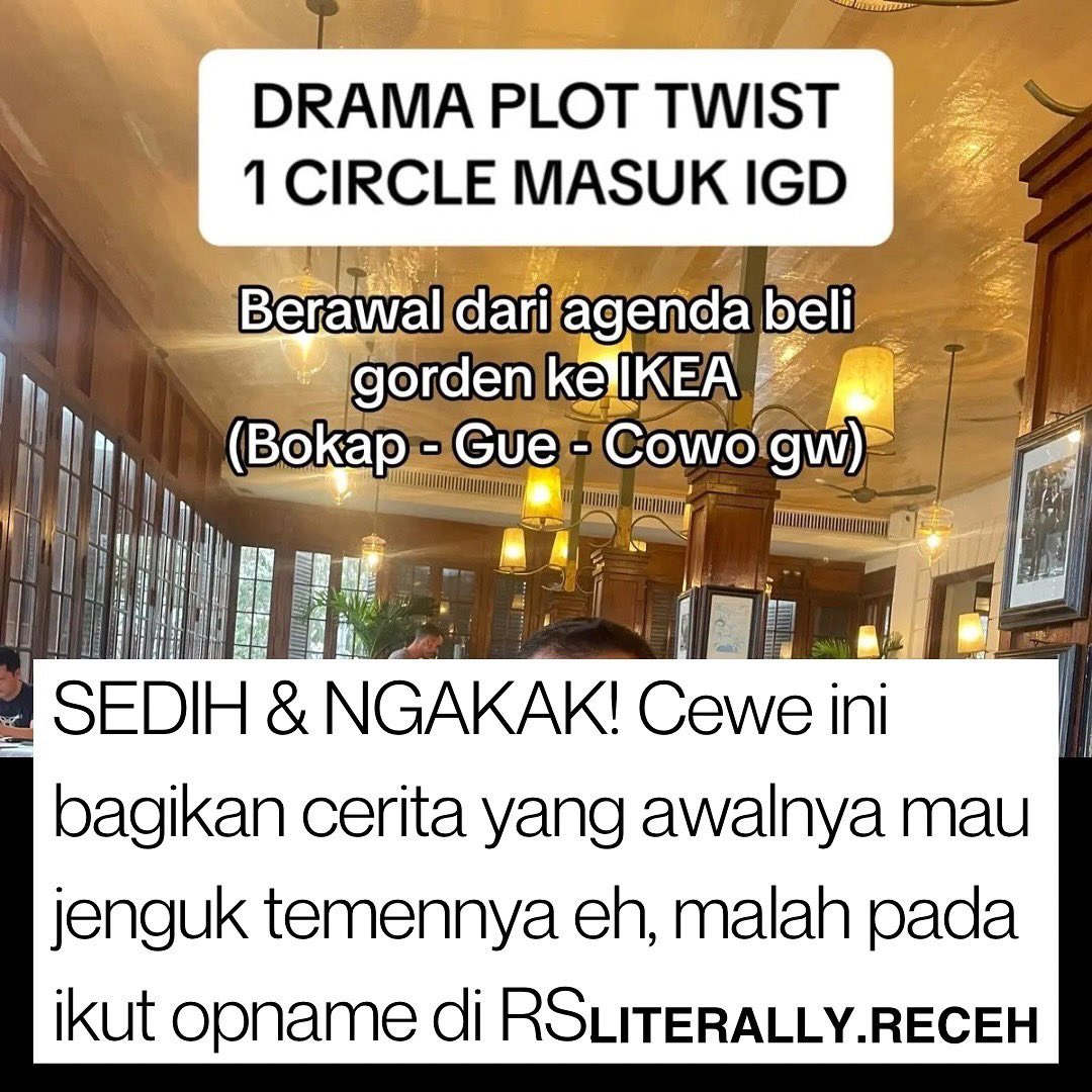 yorselves's tweet photo. Sekocak itu plot twist kehidupan 😂

Cape bangett sampe di kejer suster &amp; satpam rs 🫵🏼😭 https://t.co/qCAzzKCH0J