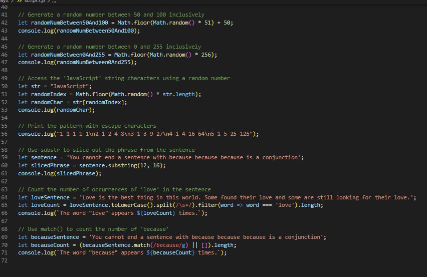 beutech_codes's tweet image. 🌟 Day 2 of #30DaysOfJavaScript 🌟
Today, I explored string manipulation in JS! 🚀
Check out my latest code snippet below.
#JavaScript #Codewithme #WebDev #Programming #LearnToCode #30days