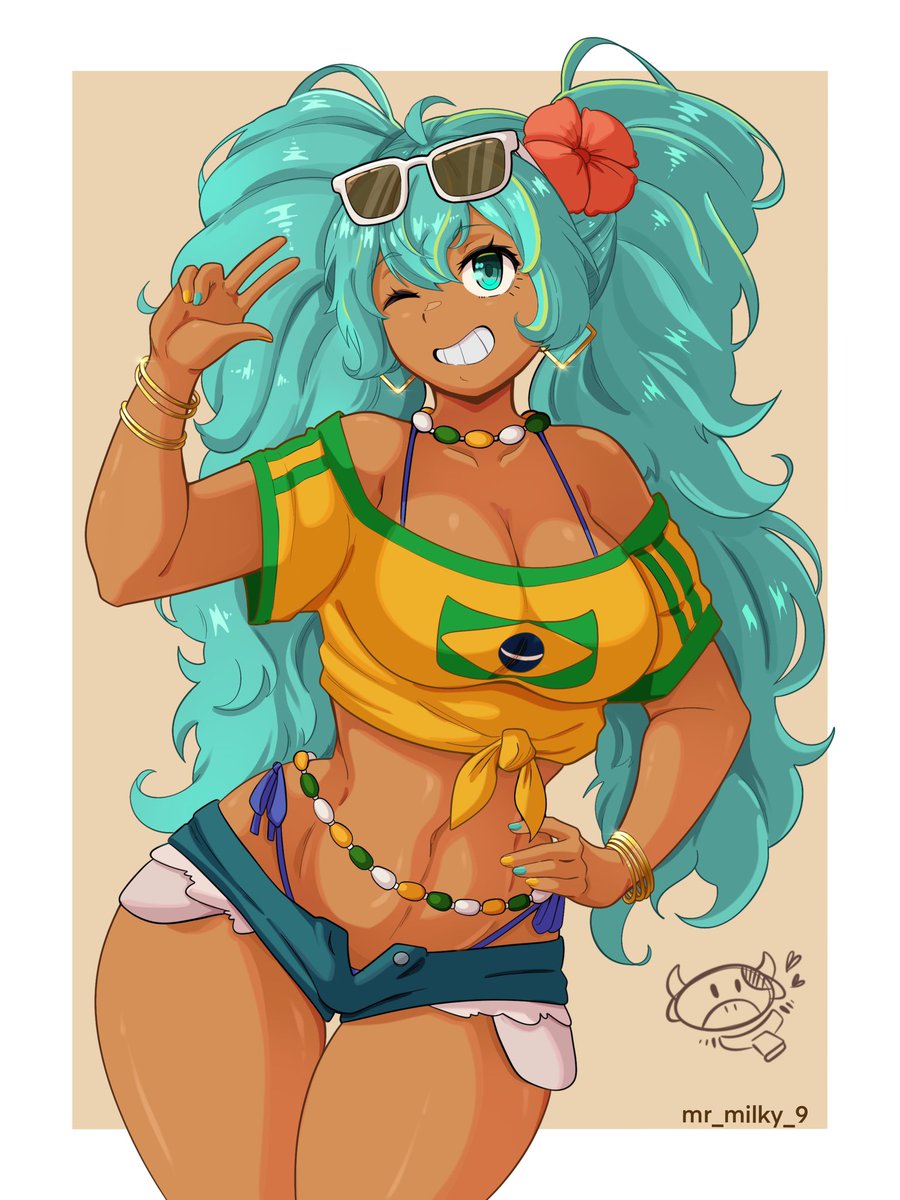 brazilian miku ✨✨
Open commissions 

#anime #fyp #nsfw #opencommission #opencommissions #art