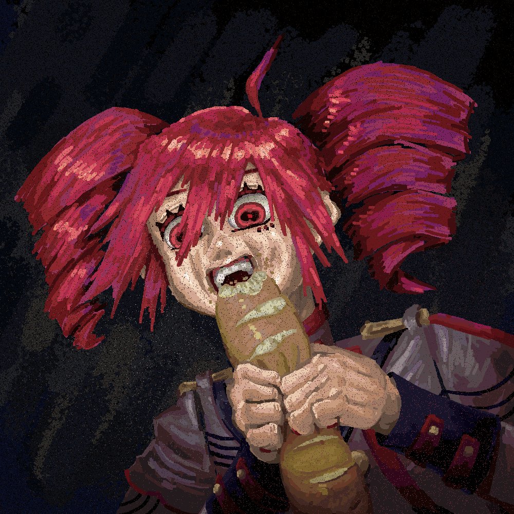 Teto Devouring Her Lunch