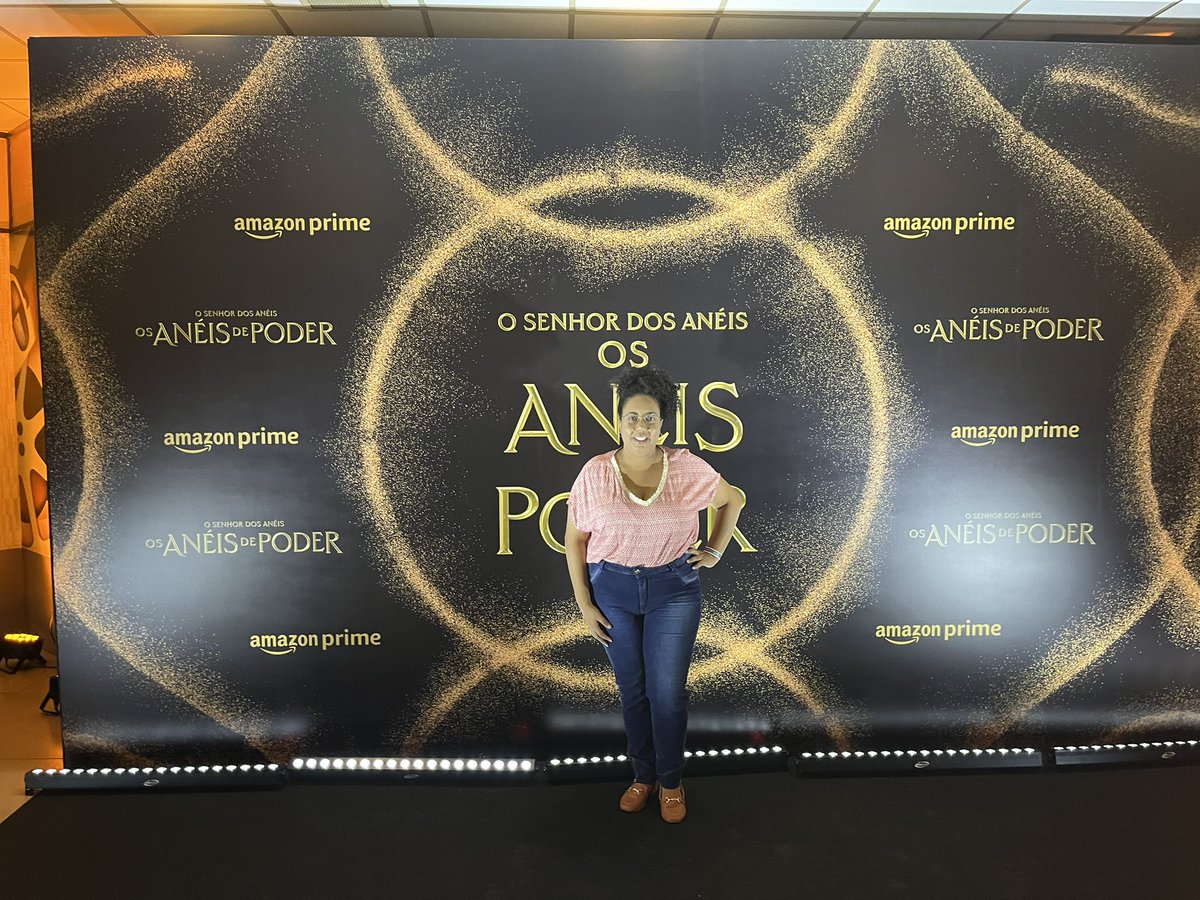 CoisasdeMineira's tweet photo. Cobrindo a pré estreia de #aneisdopoder a convite da @PrimeVideoBR https://t.co/OkkXCjT9G0