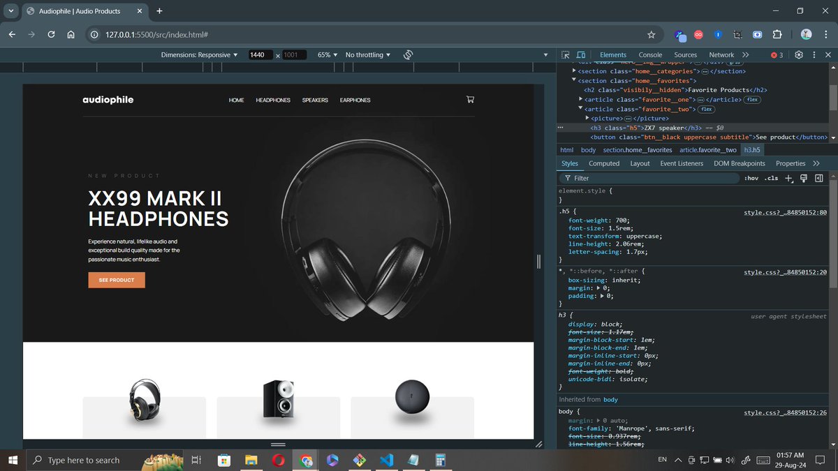 LaviniaWebDev's tweet image. Progress may be slow, but this project from @frontendmentor  is turning out to be my most accessible and responsive yet! 
Here’s a sneak peek of the homepage.🚀💻